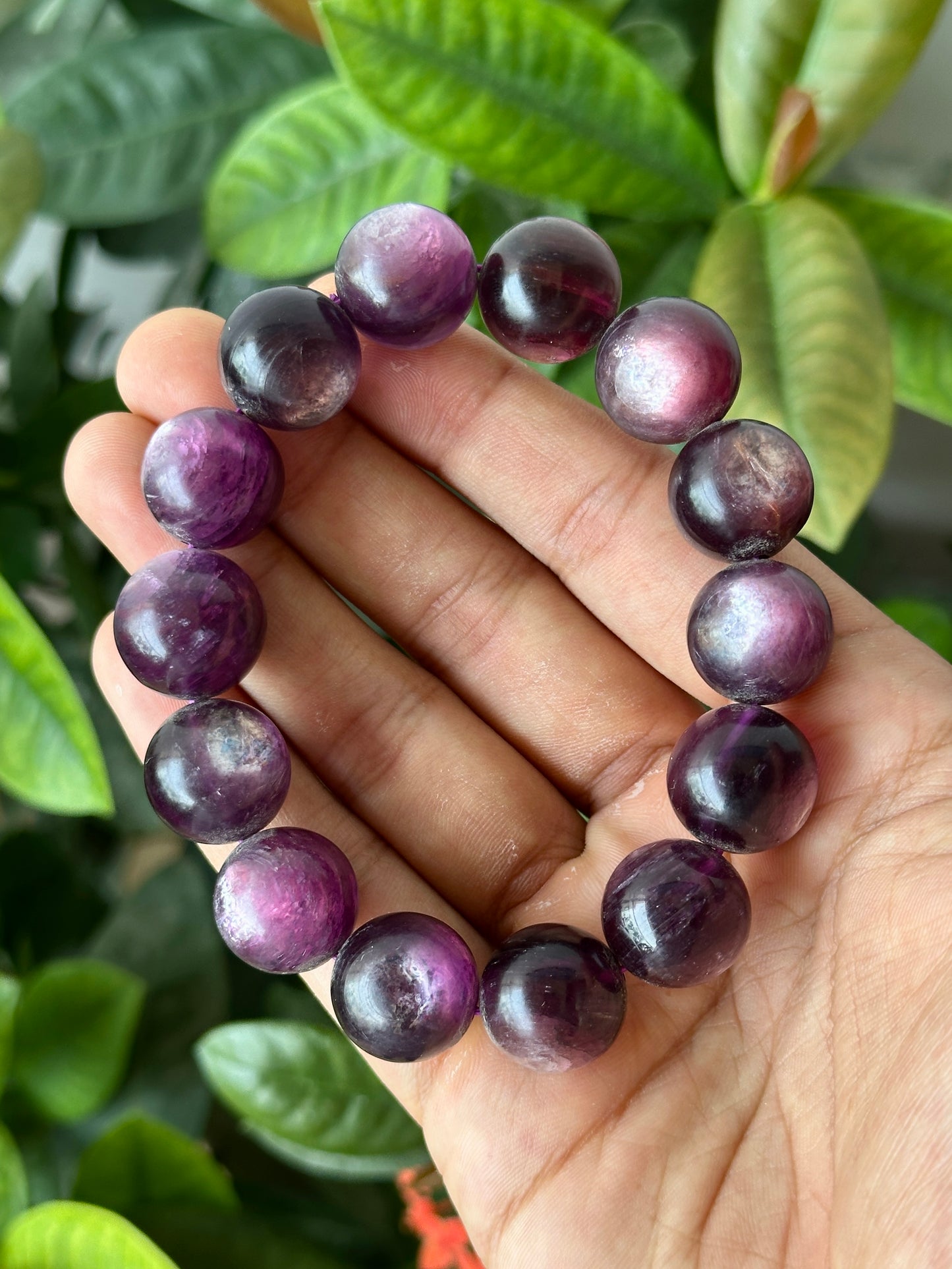 Lepidolite Beaded Bracelet