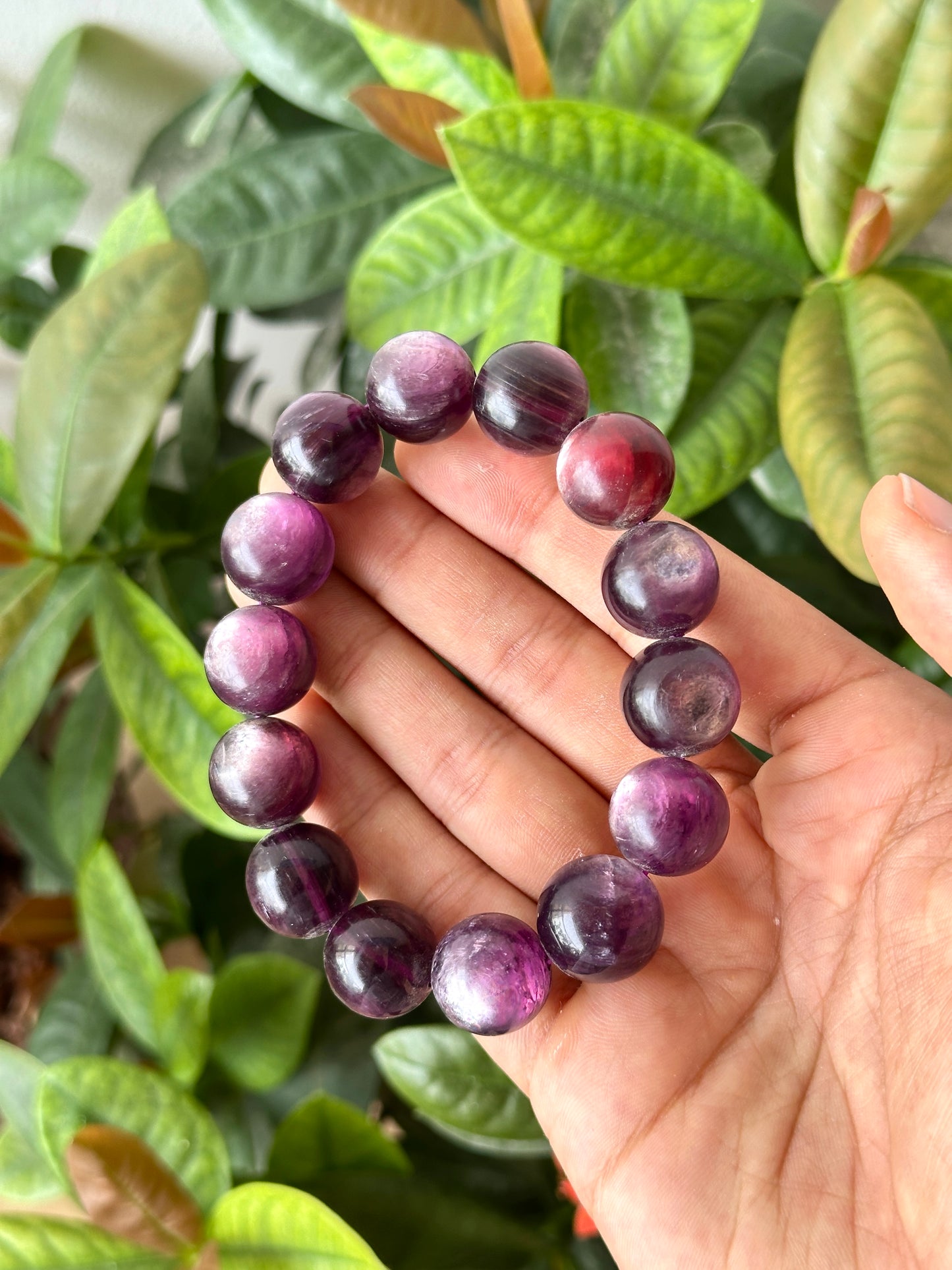 Lepidolite Beaded Bracelet