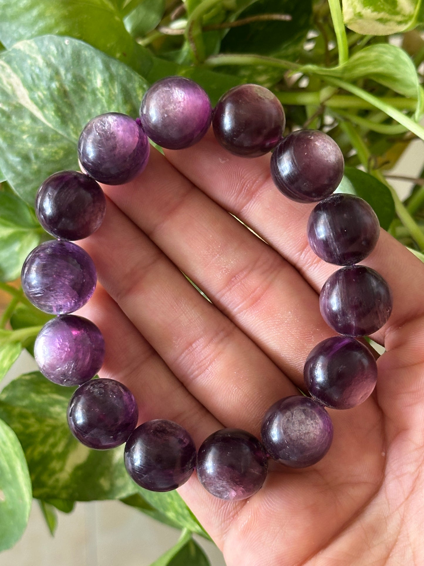 Lepidolite Beaded Bracelet