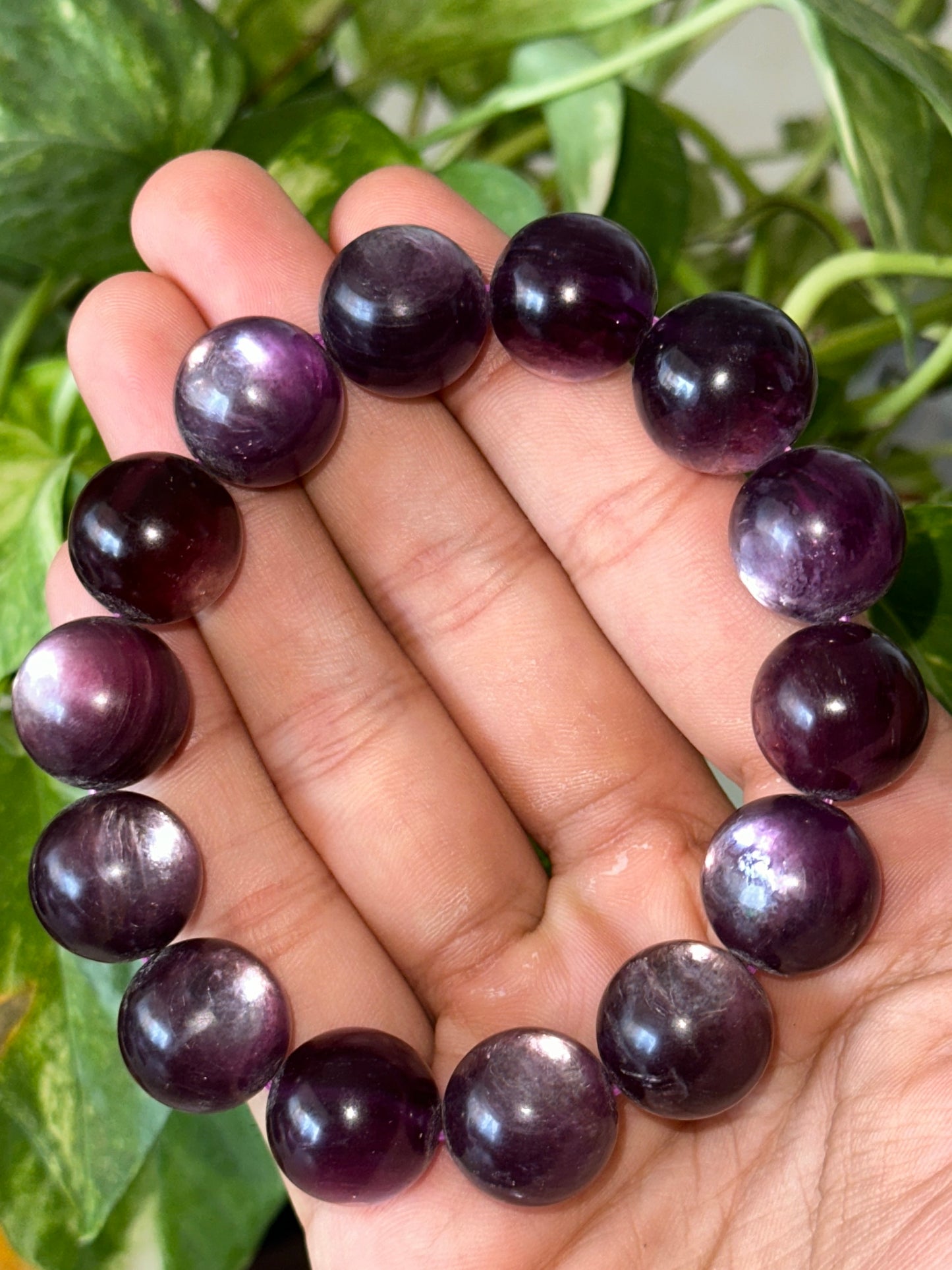Lepidolite Beaded Bracelet