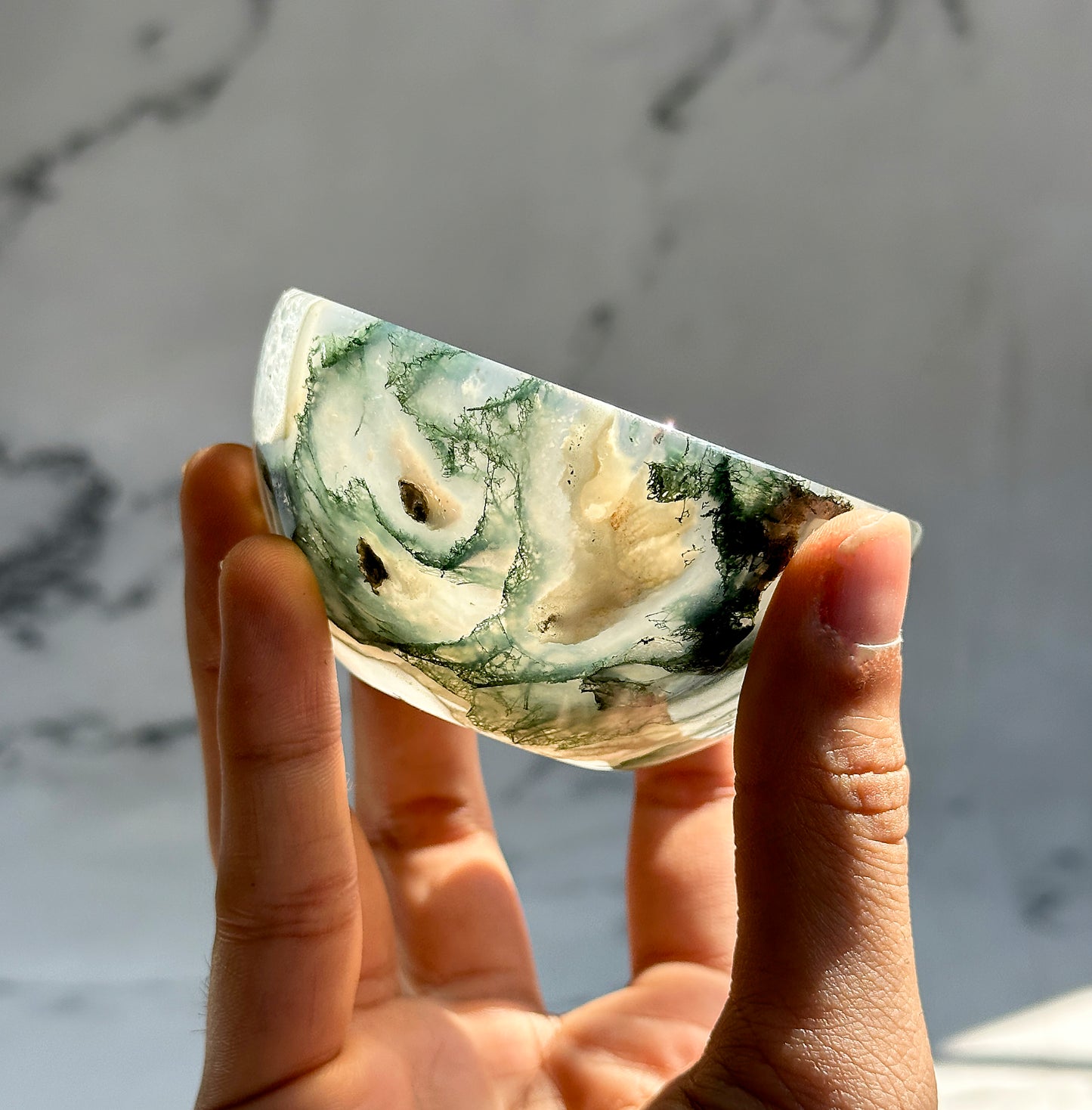 Moss Agate Bowl