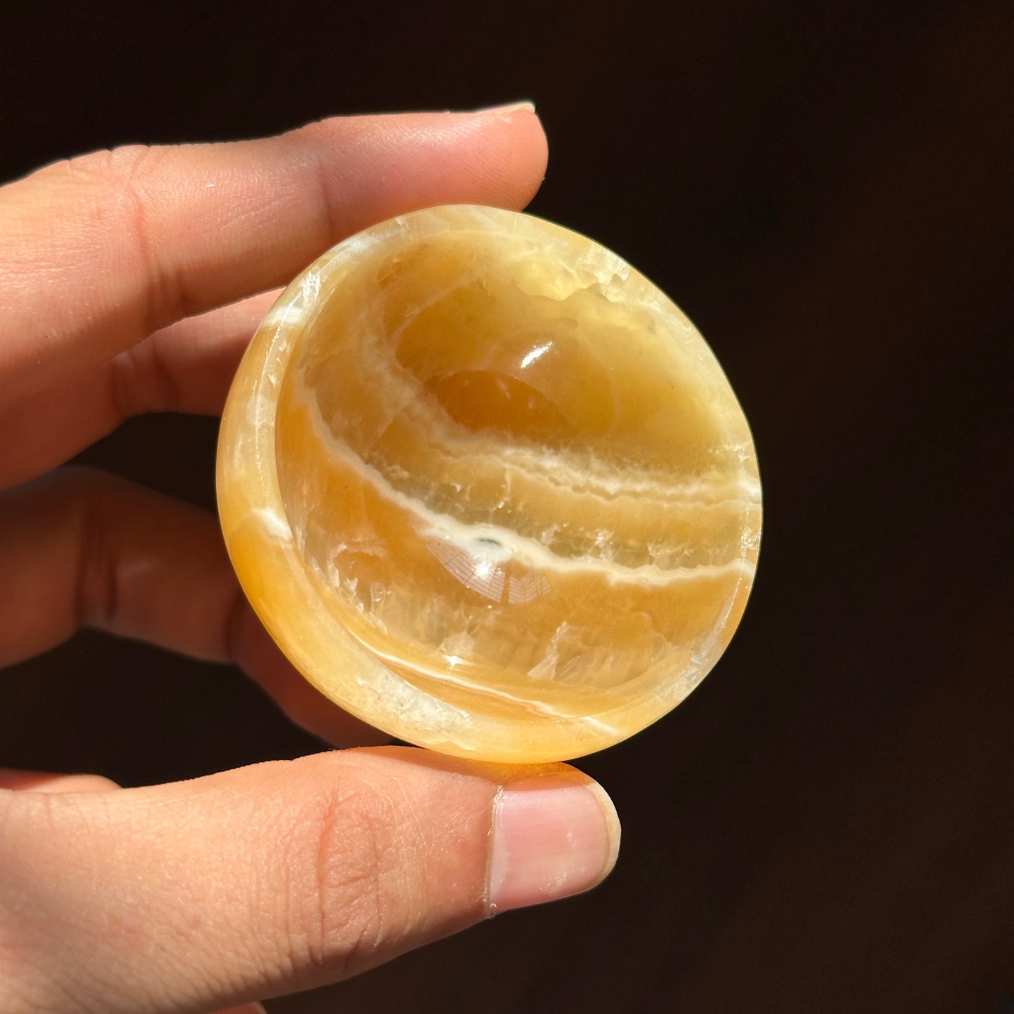 Yellow Calcite Bowl - Atyahara Rocks and Minerals