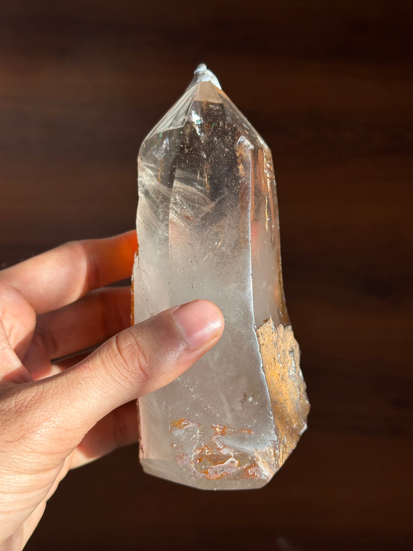 Quartz with Hematite Skin
