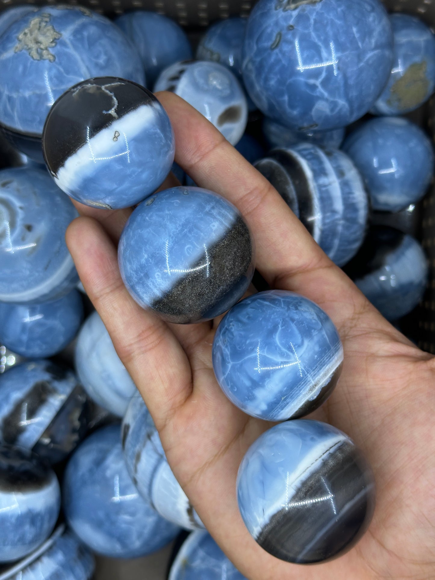 Blue Opal Sphere