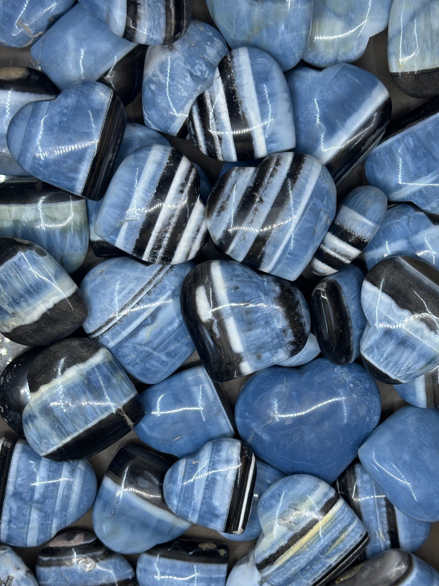 Blue Opal Hearts