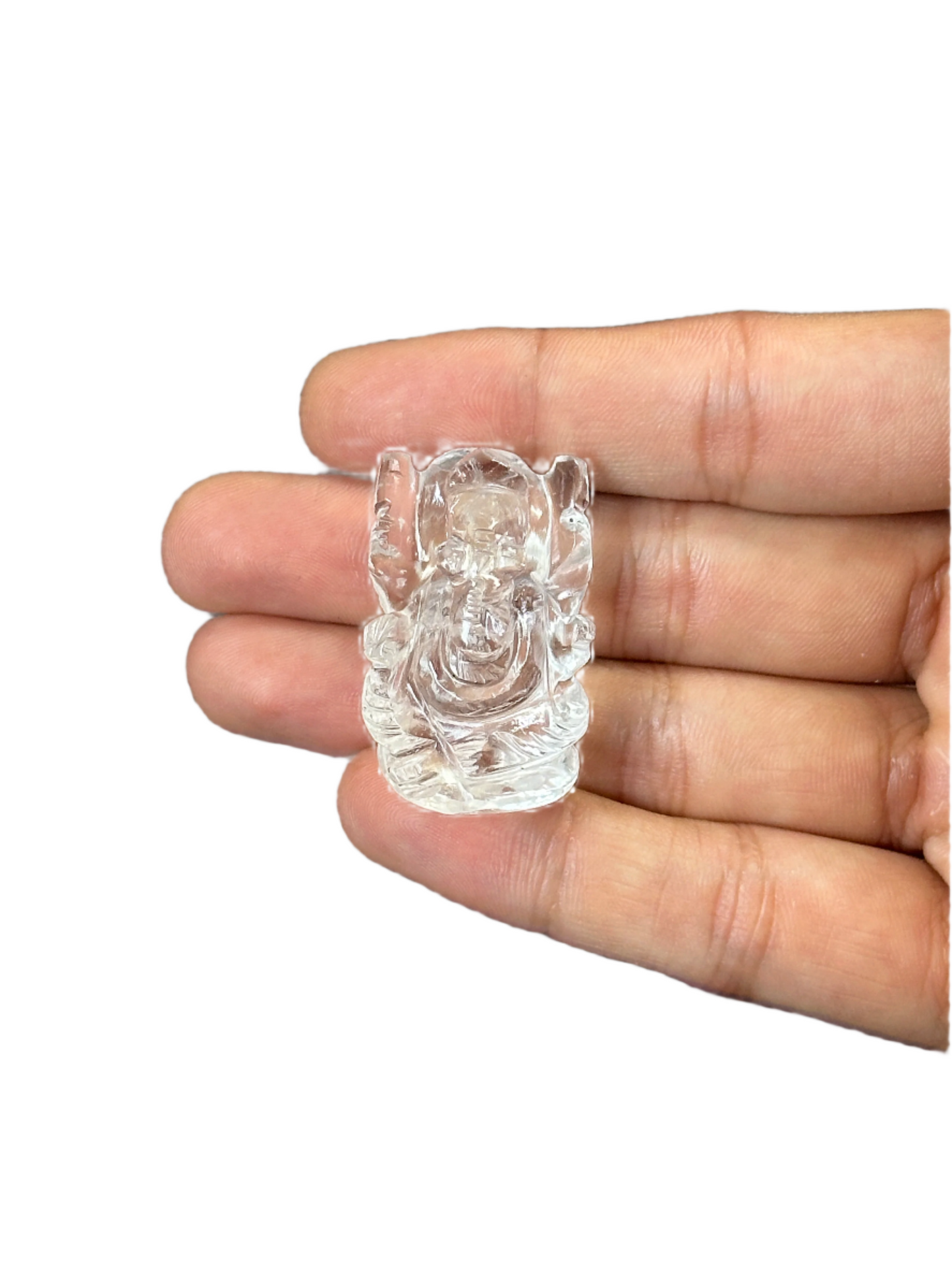 Clear Quartz Ganesha - 1"