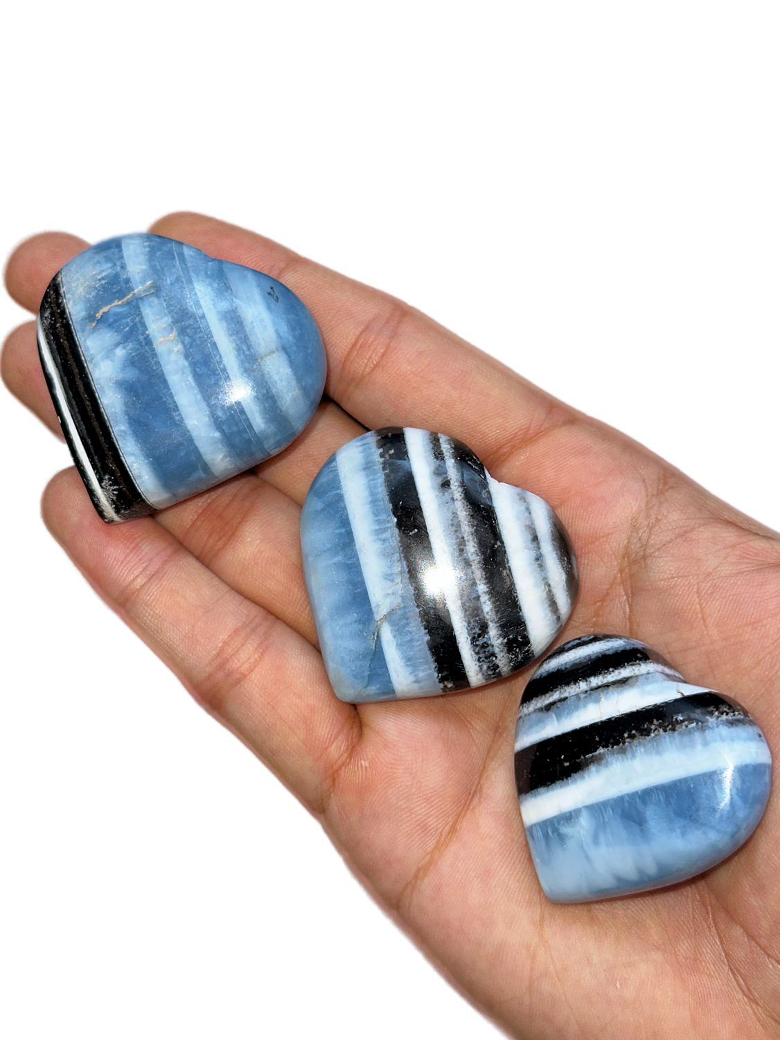 Blue Opal Hearts