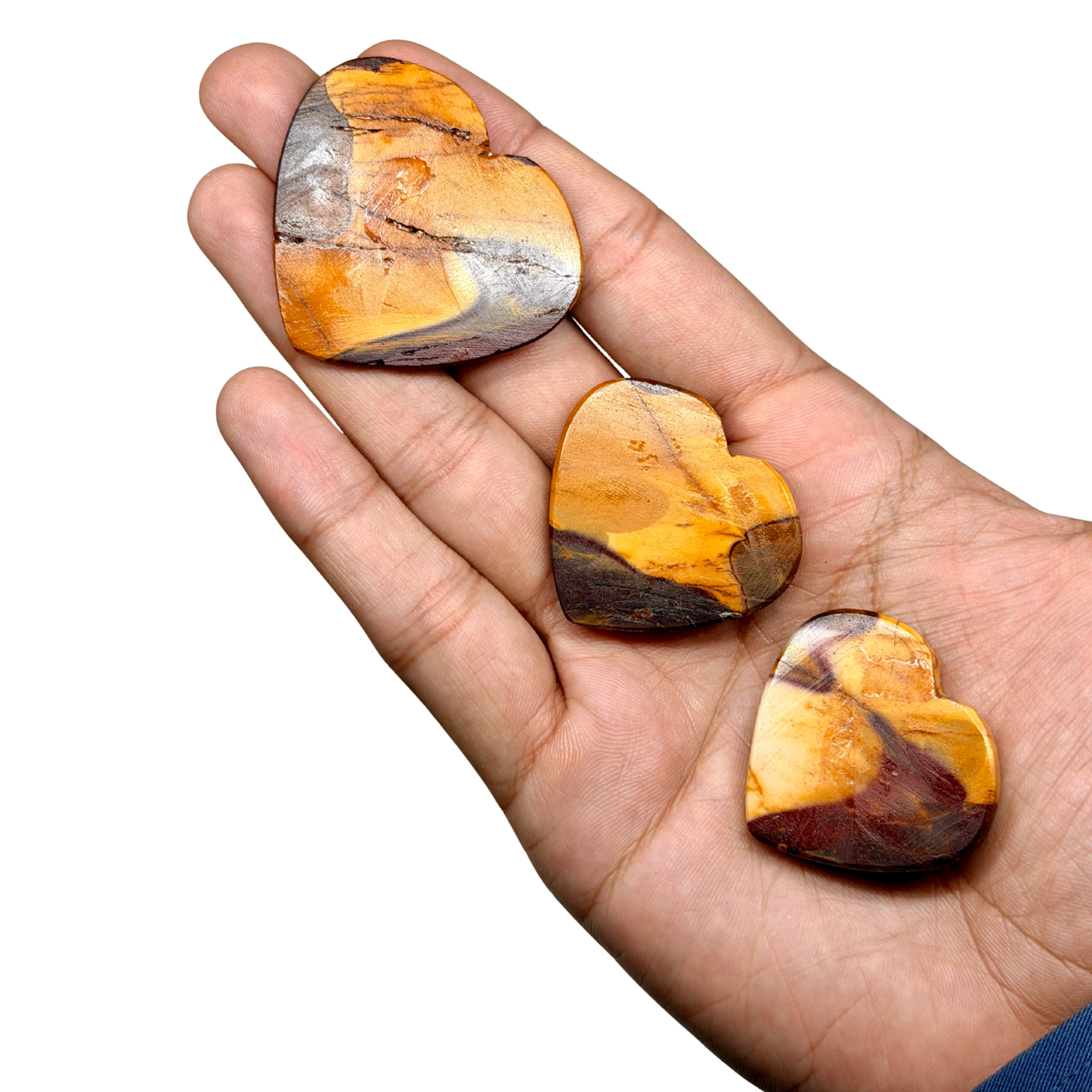 Mini Mookaite Jasper Heart (1 pc)