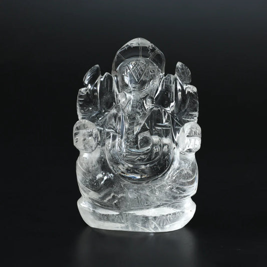 Clear Quartz Ganesha - Atyahara Rocks and Minerals