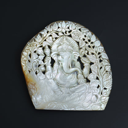 Mother of Pearl Ganesha Carving