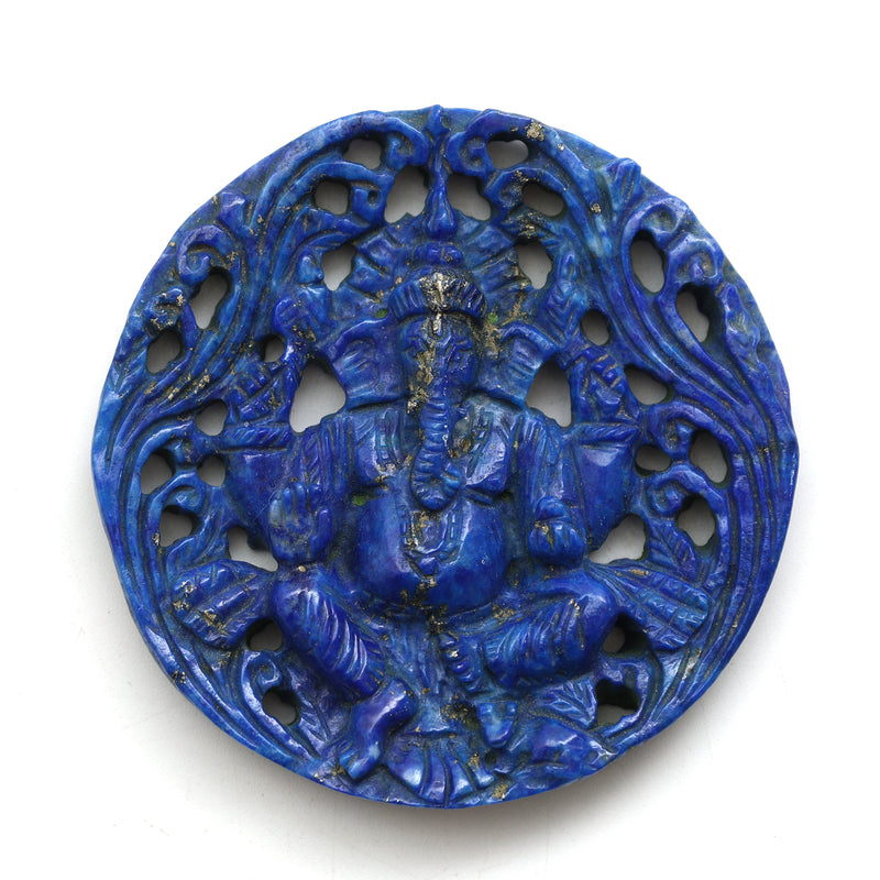 Lapis Lazuli Ganesha Pendant - Atyahara Rocks and Minerals