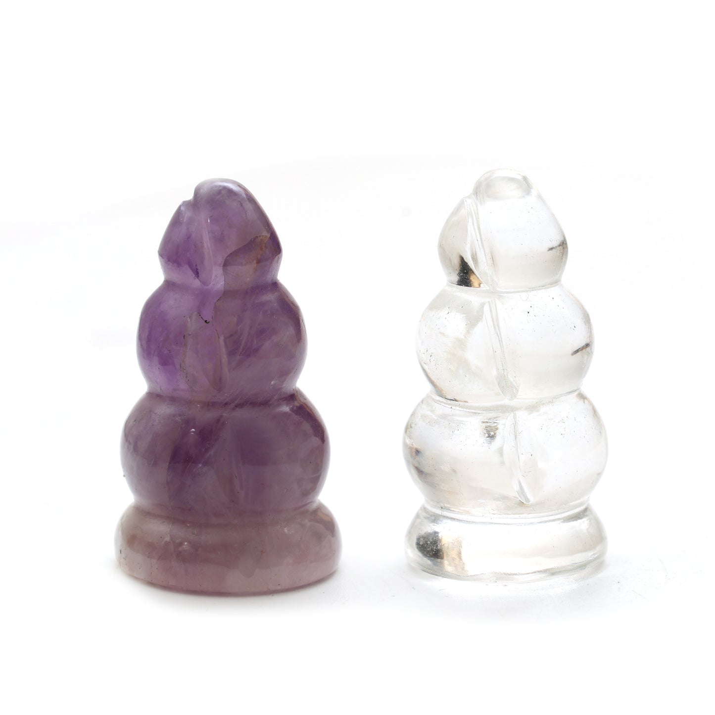 Mother of Pearl Chess Set - Clear Quartz + Amethyst