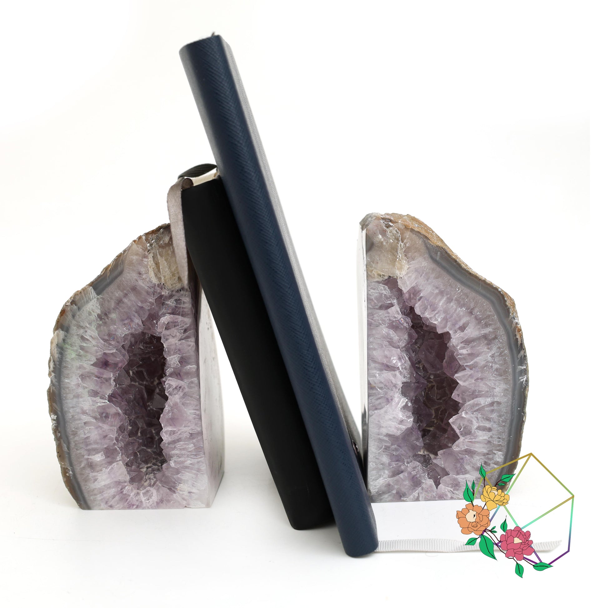 Amethyst Geode Bookend - Atyahara Rocks and Minerals