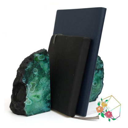 Verdant Gemstone Agate Bookends - Atyahara Rocks and Minerals