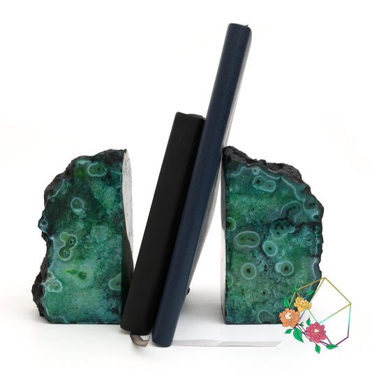 Verdant Gemstone Agate Bookends - Atyahara Rocks and Minerals