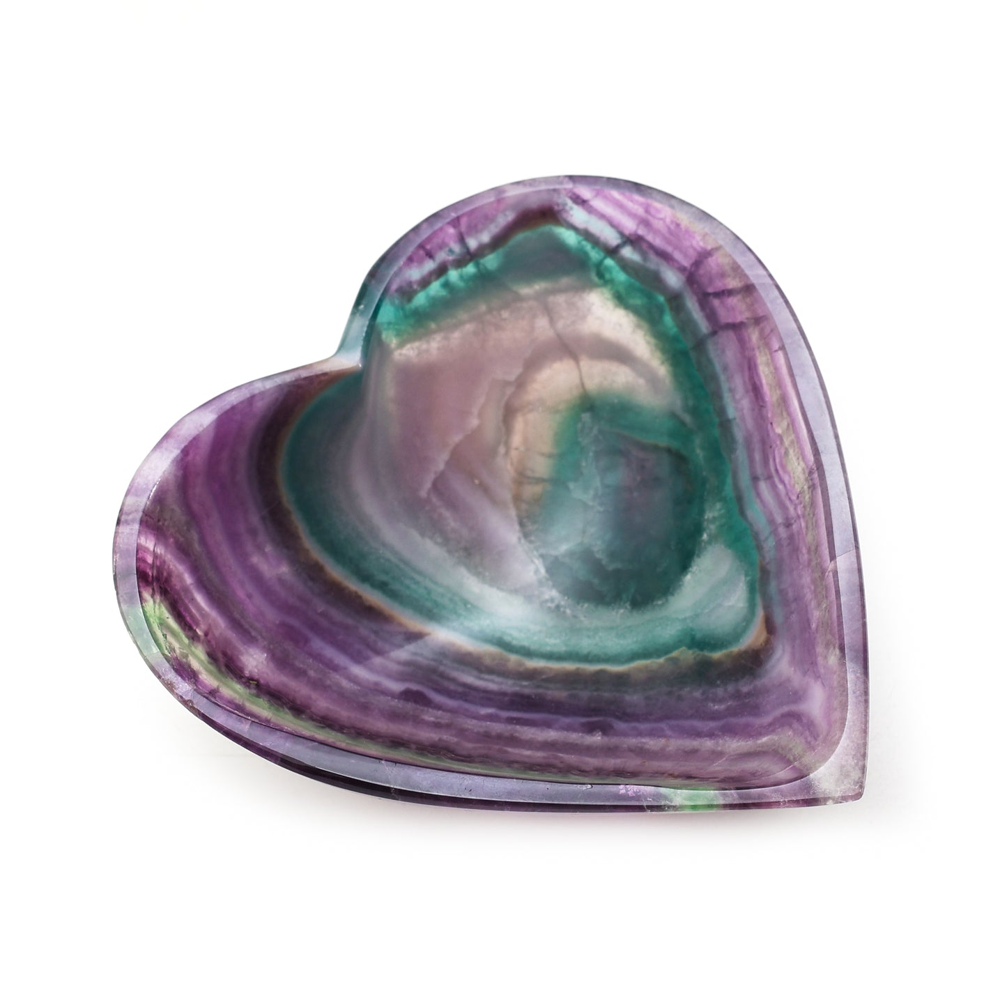 5'' Hand-Carved Multi Fluorite Bowl