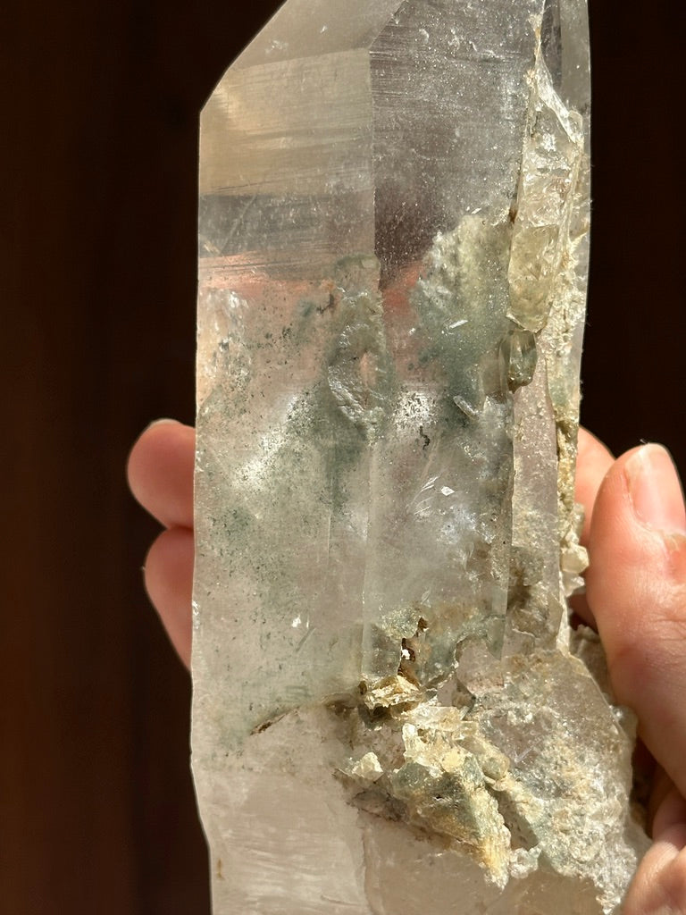 Himalayan Chlorite Quartz with Golden Rutile