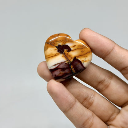 Mini Mookaite Jasper Heart (1 pc)
