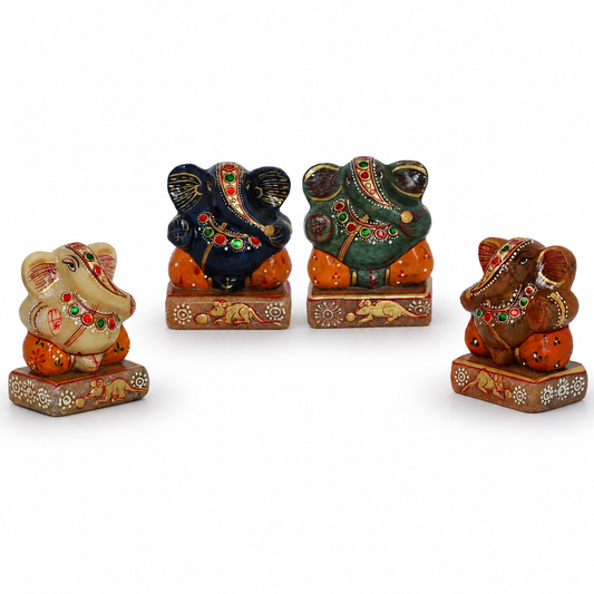Aventurine Painted Ganesha - Atyahara Rocks and Minerals