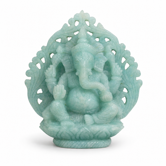 Amazonite Ganesha - 490grams - Atyahara Rocks and Minerals