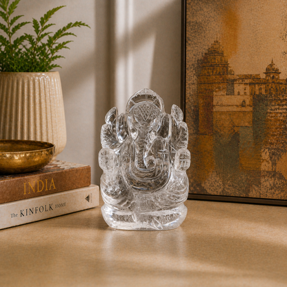 Clear Quartz Ganesha - Atyahara Rocks and Minerals