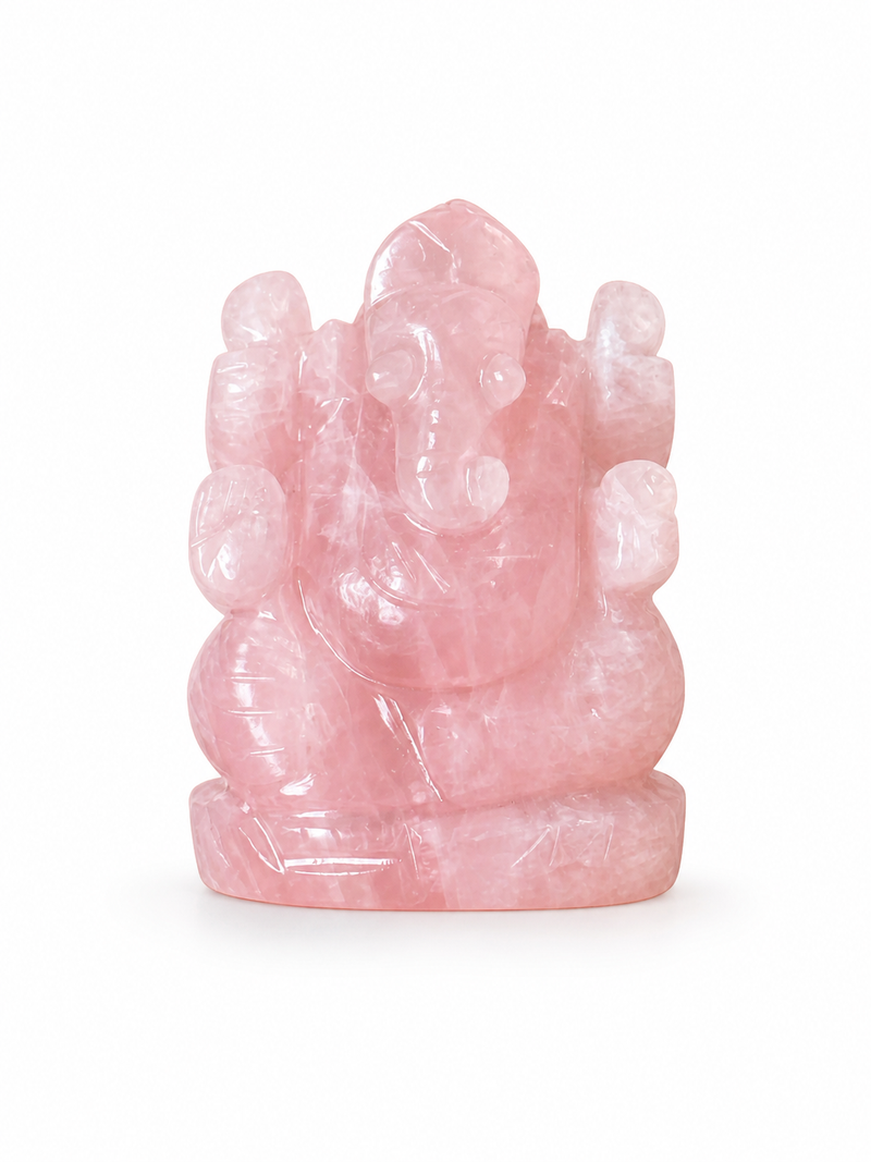 Rose Quartz Ganesha