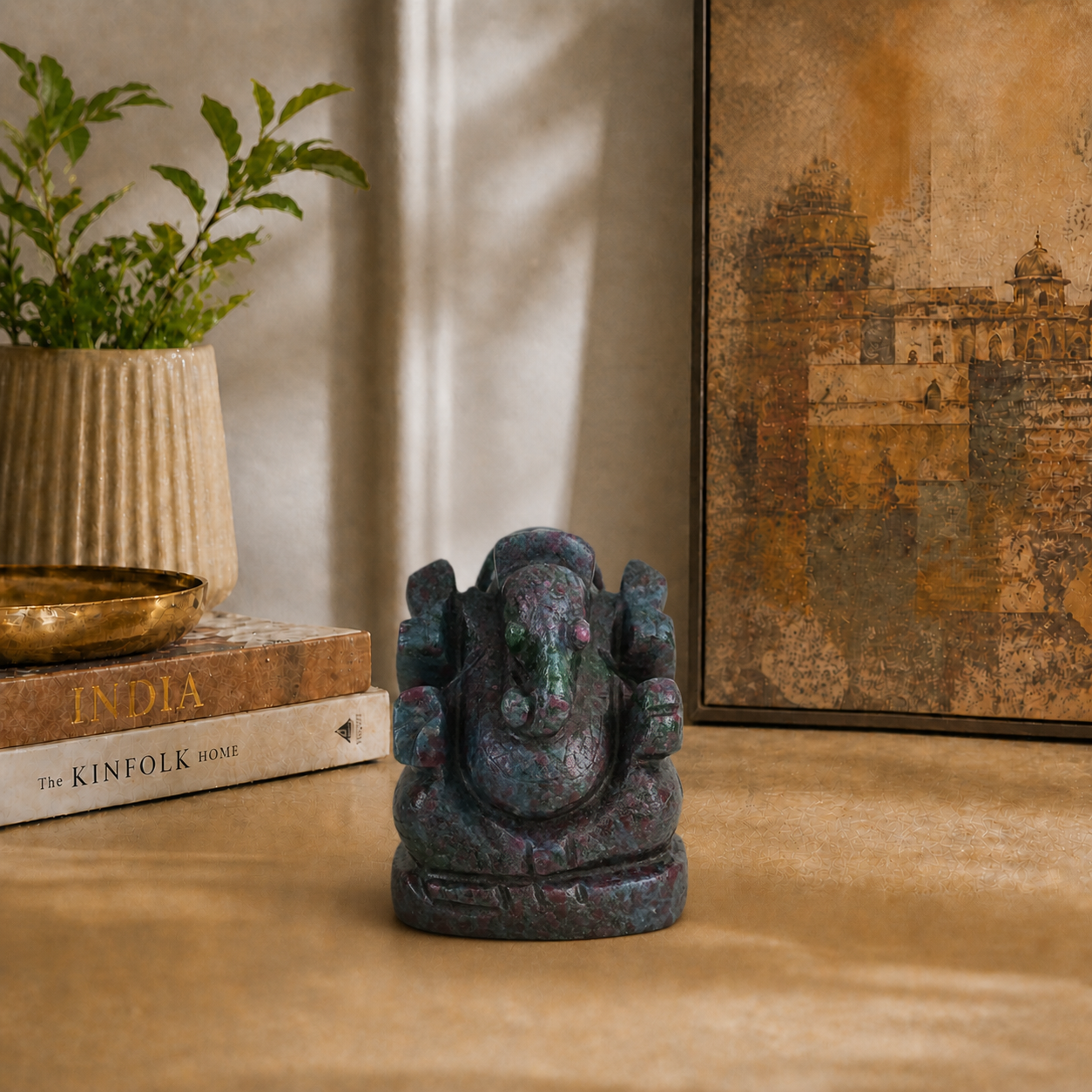 Ruby in Kyanite Ganesha - Atyahara Rocks and Minerals