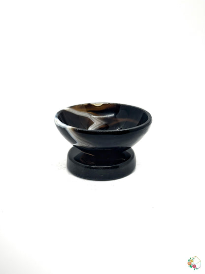 Black Banded Agate Bowl 2''