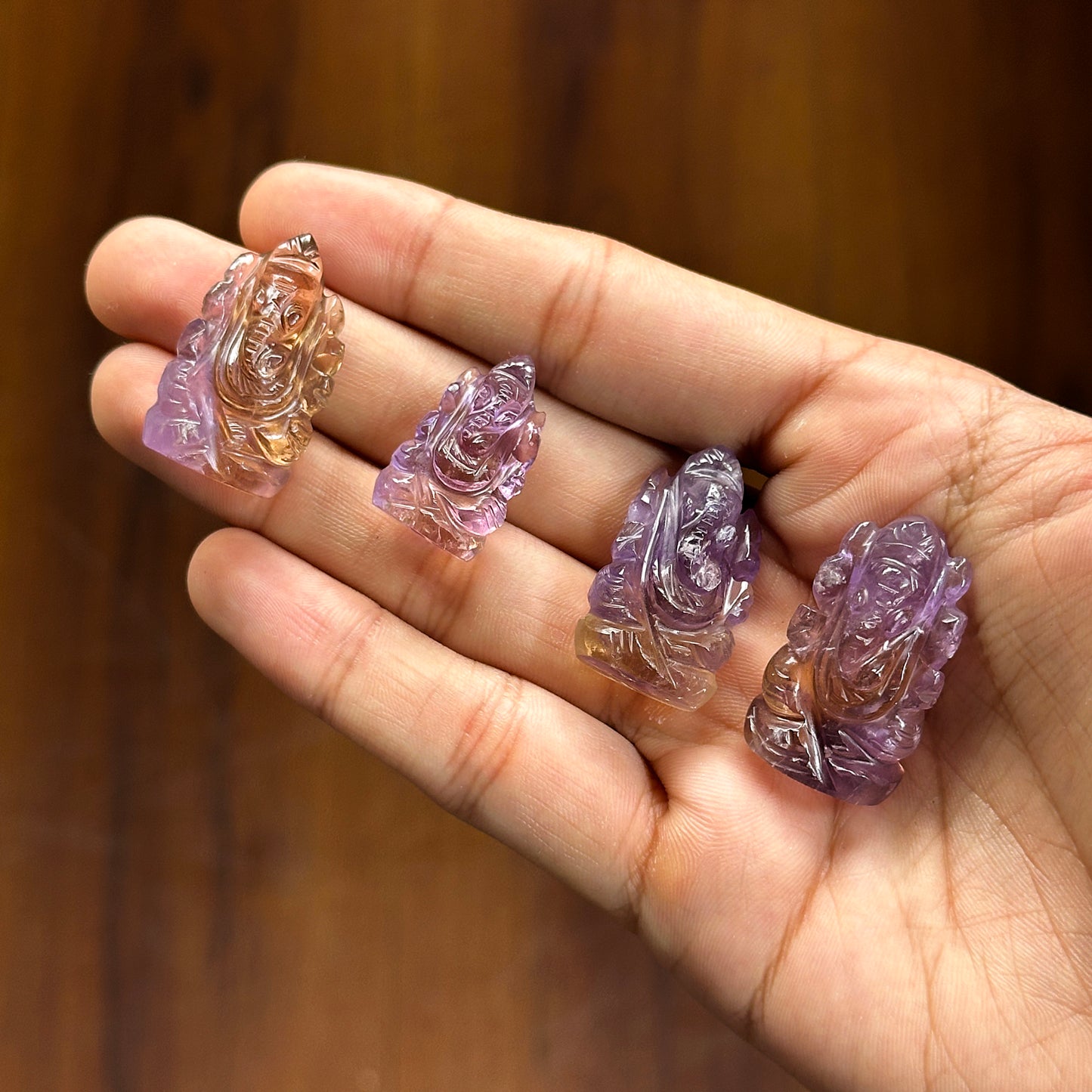Ametrine Ganesha - 1 inch