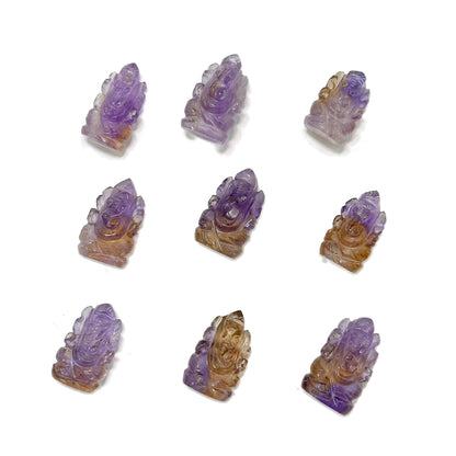 Ametrine Ganesha - 1 inch