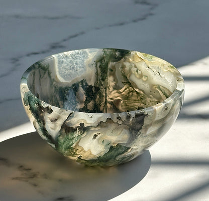 Moss Agate Bowl