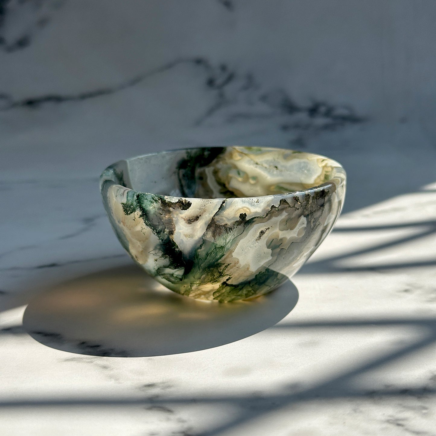 Moss Agate Bowl