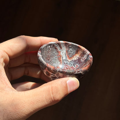 Sangria Lace Agate Bowl