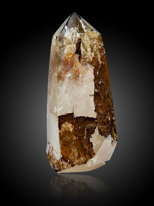 Quartz with Hematite Skin