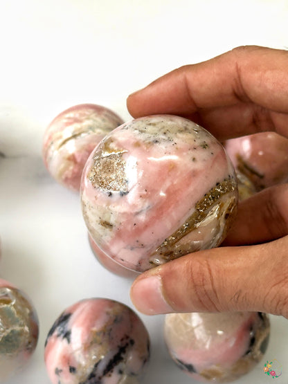 Pink Opal Spheres - Atyahara Rocks and Minerals