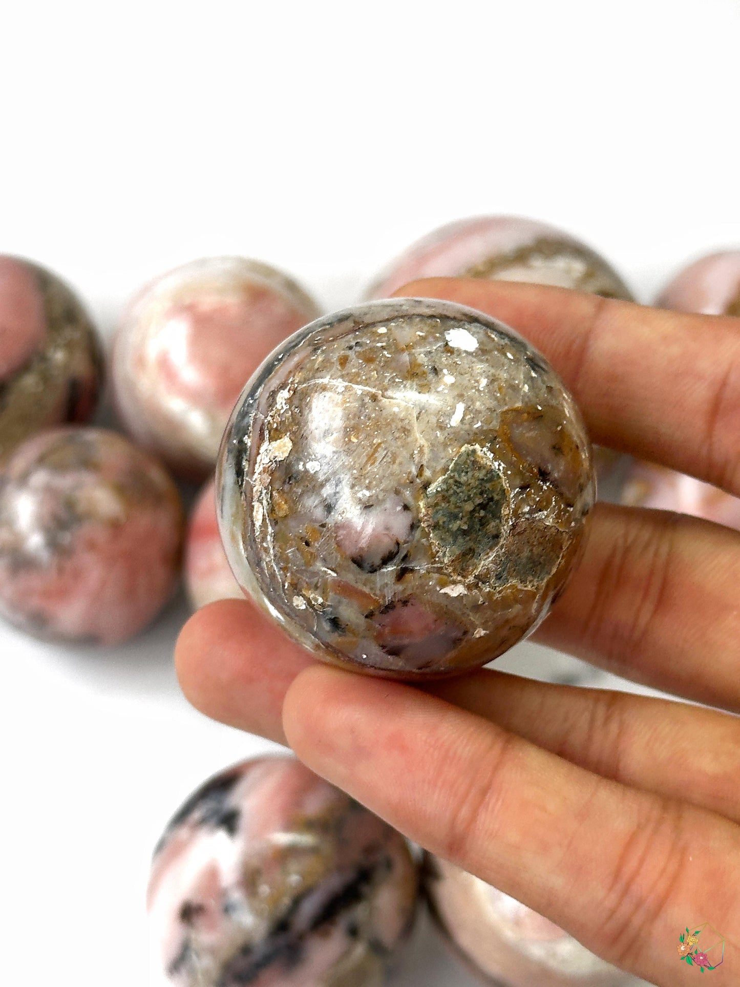 Pink Opal Spheres - Atyahara Rocks and Minerals