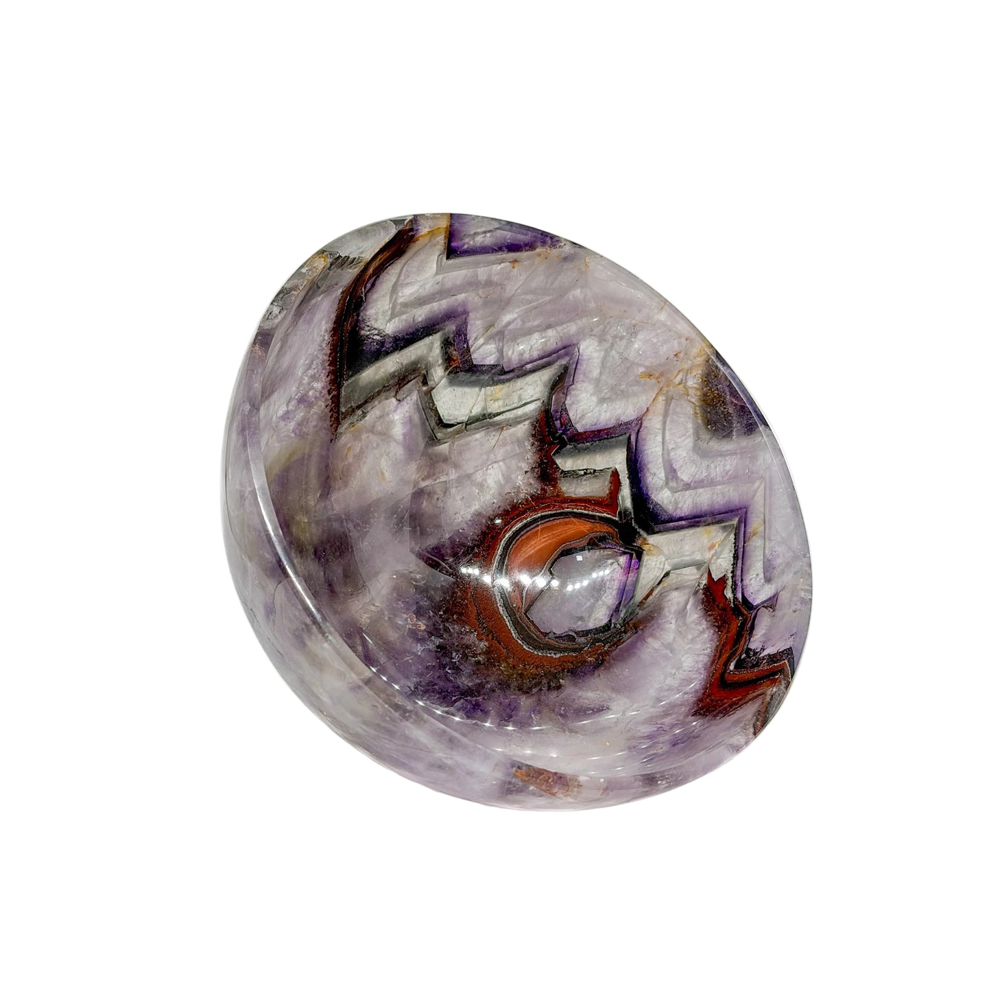 Hematite Amethyst Bowl