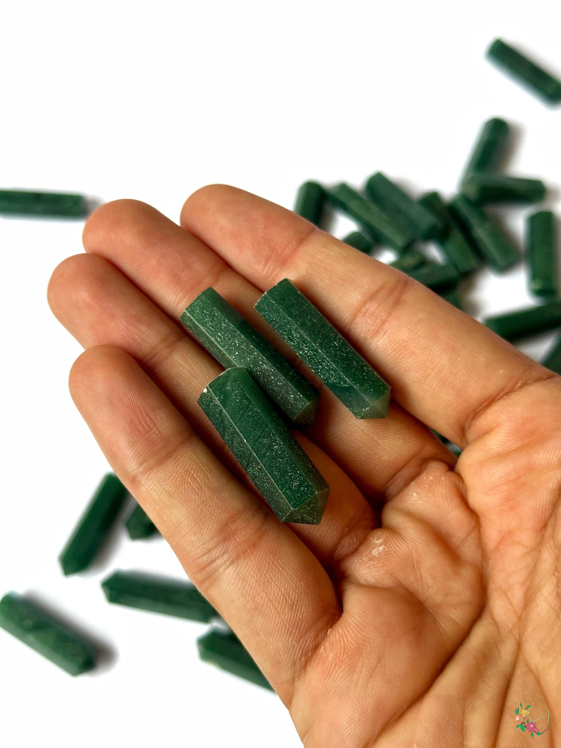 Dark Green Aventurine Points - Atyahara Rocks and Minerals