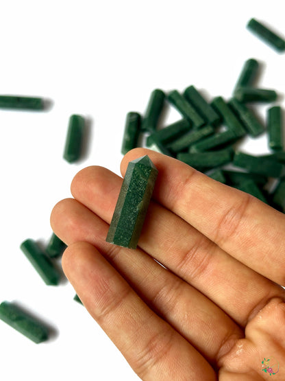 Dark Green Aventurine Points - Atyahara Rocks and Minerals