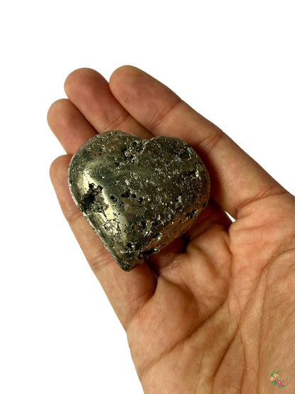 Pyrite Hearts - Atyahara Rocks and Minerals