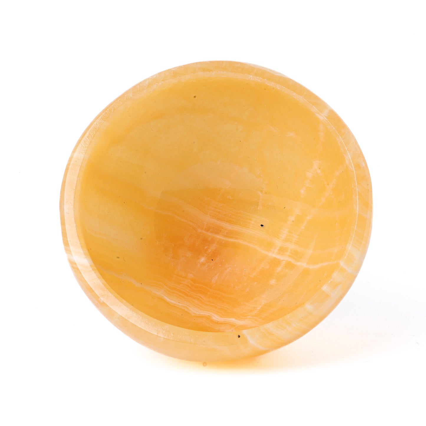 Yellow Calcite Bowl, No. 1 - Atyahara Rocks and Minerals