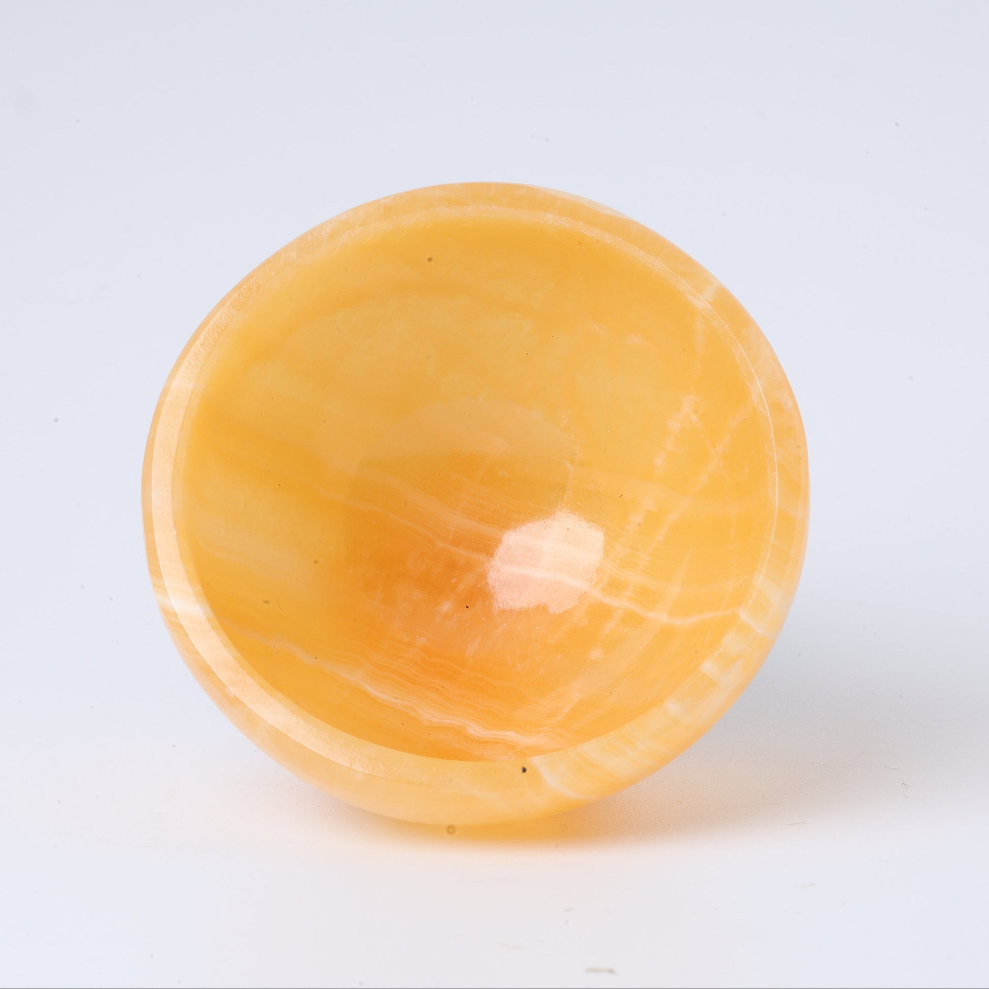 Yellow Calcite Bowl, No. 1 - Atyahara Rocks and Minerals