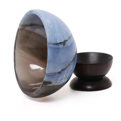 Blue Opal Bowl, No.1 - Atyahara Rocks and Minerals