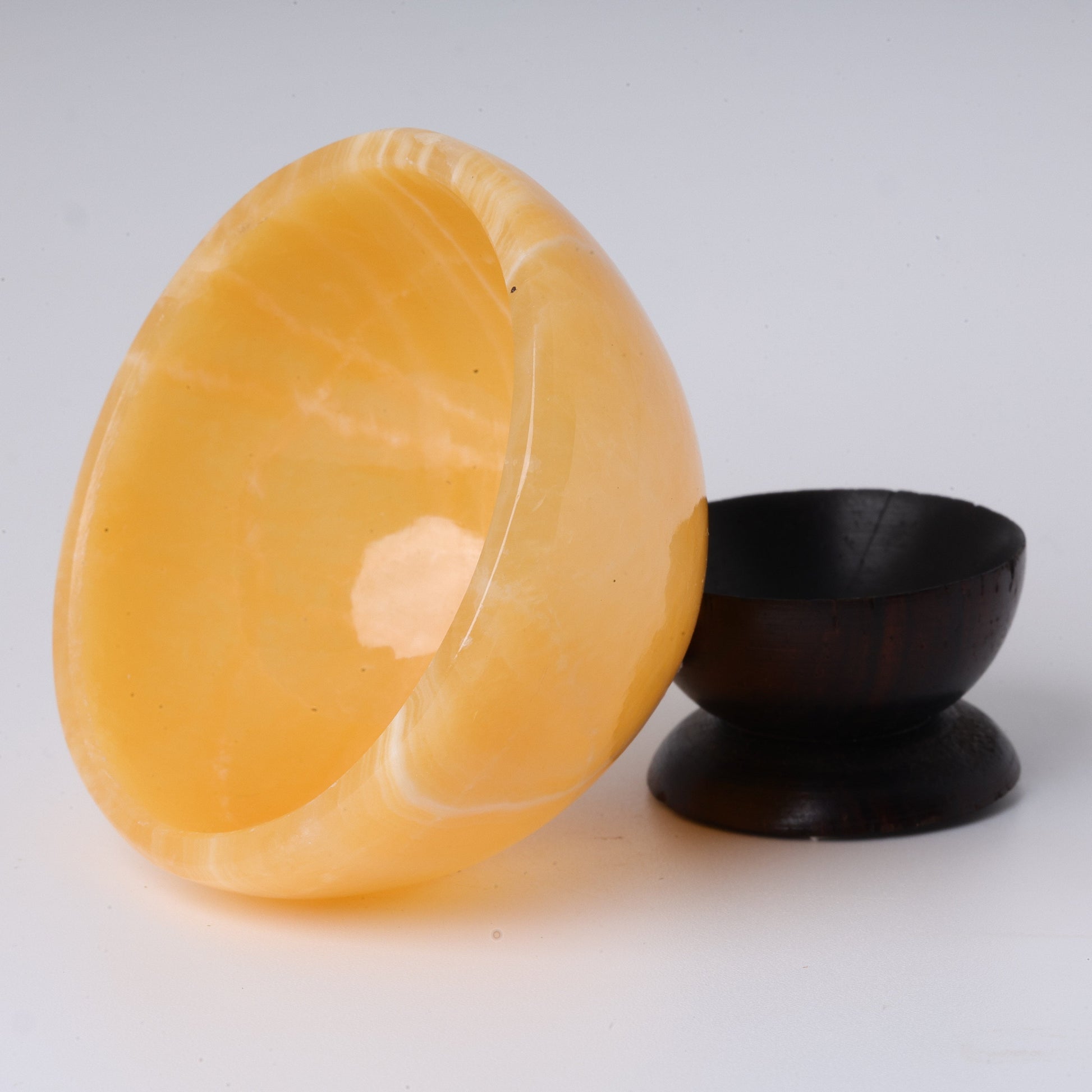 Yellow Calcite Bowl, No. 1 - Atyahara Rocks and Minerals