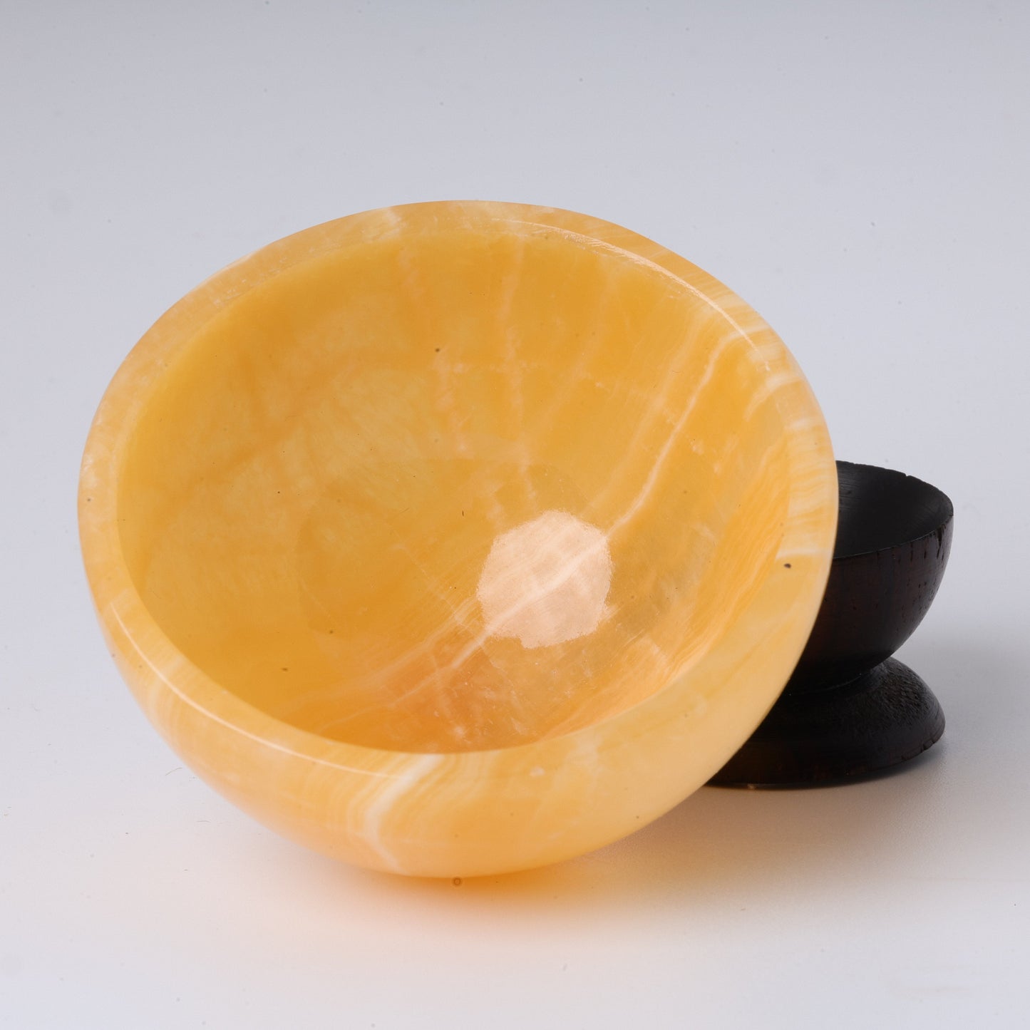 Yellow Calcite Bowl, No. 1 - Atyahara Rocks and Minerals