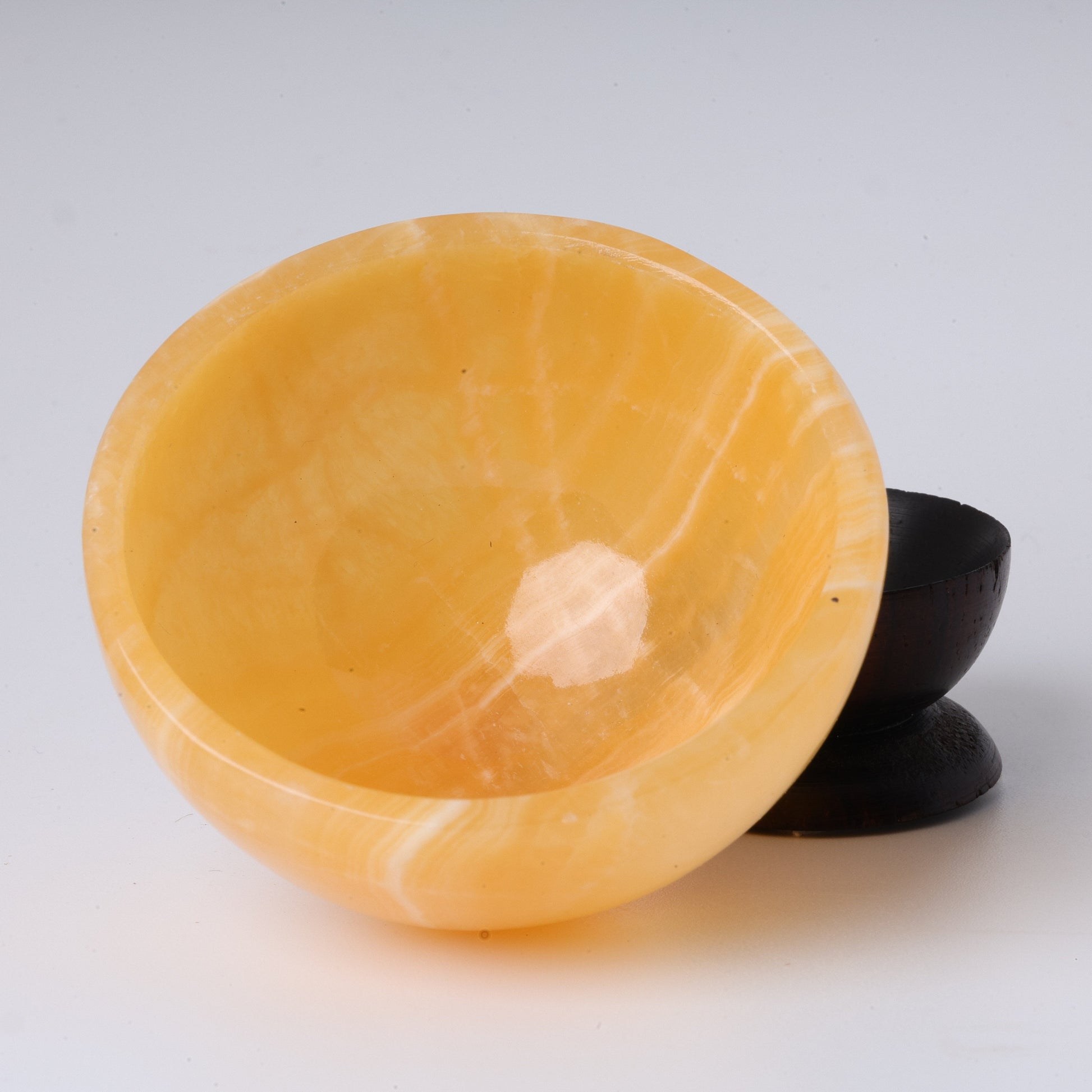 Yellow Calcite Bowl, No. 1 - Atyahara Rocks and Minerals