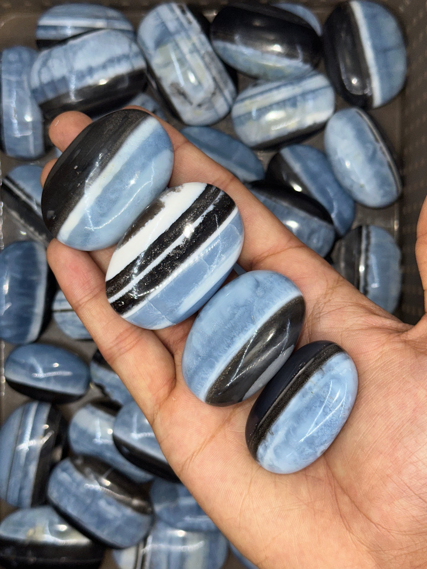 Blue Opal Palmstones