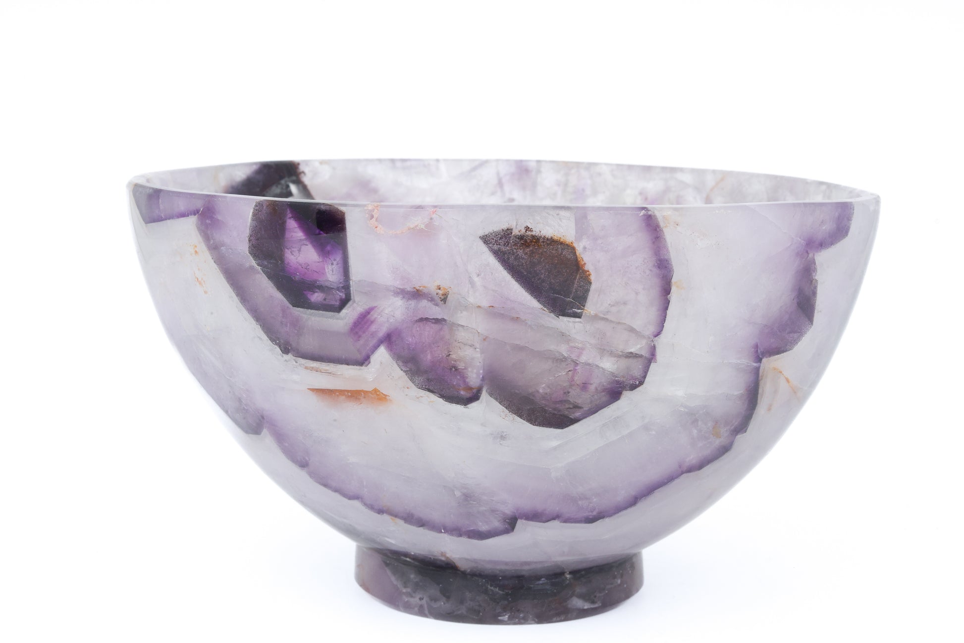Chevron Amethyst Bowl, Trapiche - Atyahara Rocks and Minerals