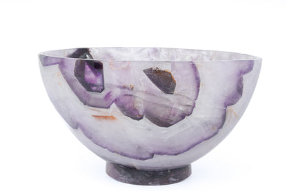 Chevron Amethyst Bowl, Trapiche - Atyahara Rocks and Minerals
