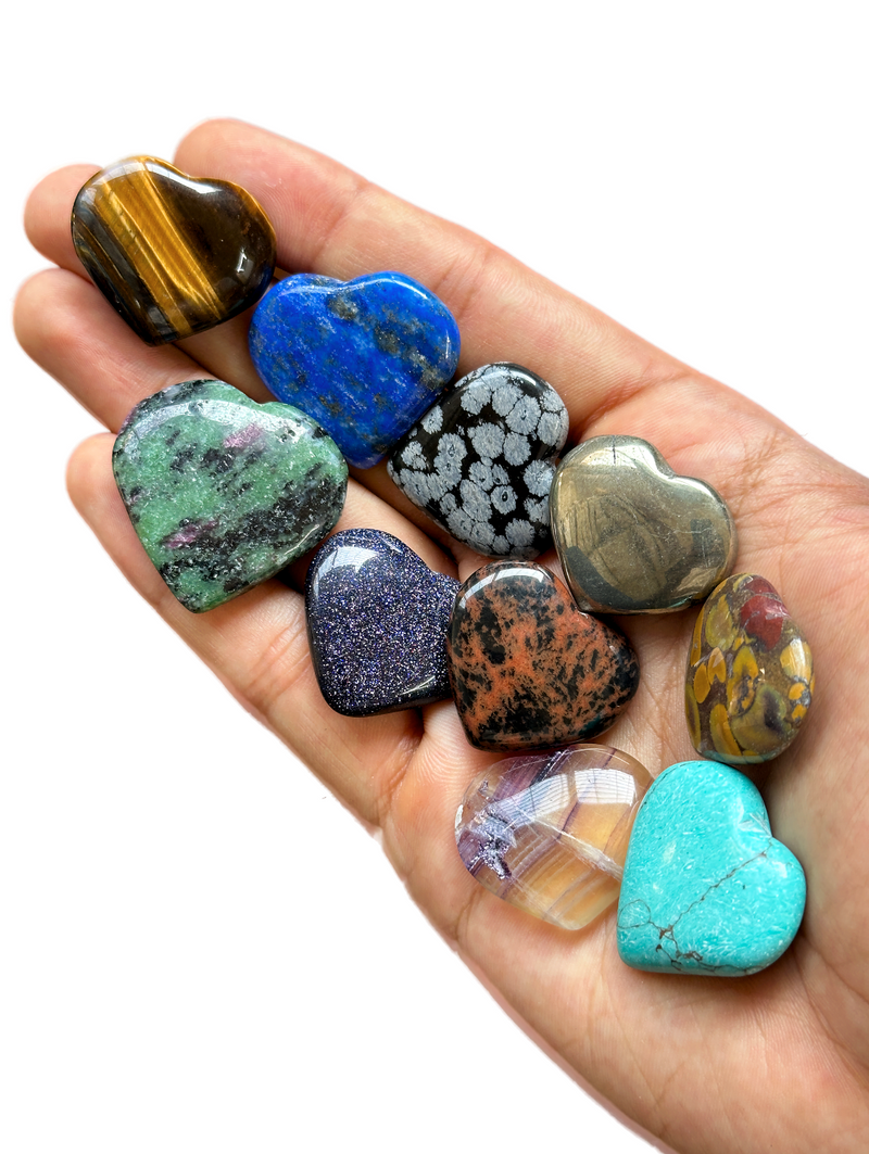 Mini Gemstone Hearts - Atyahara Rocks and Minerals